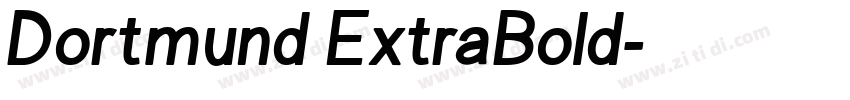 Dortmund ExtraBold字体转换